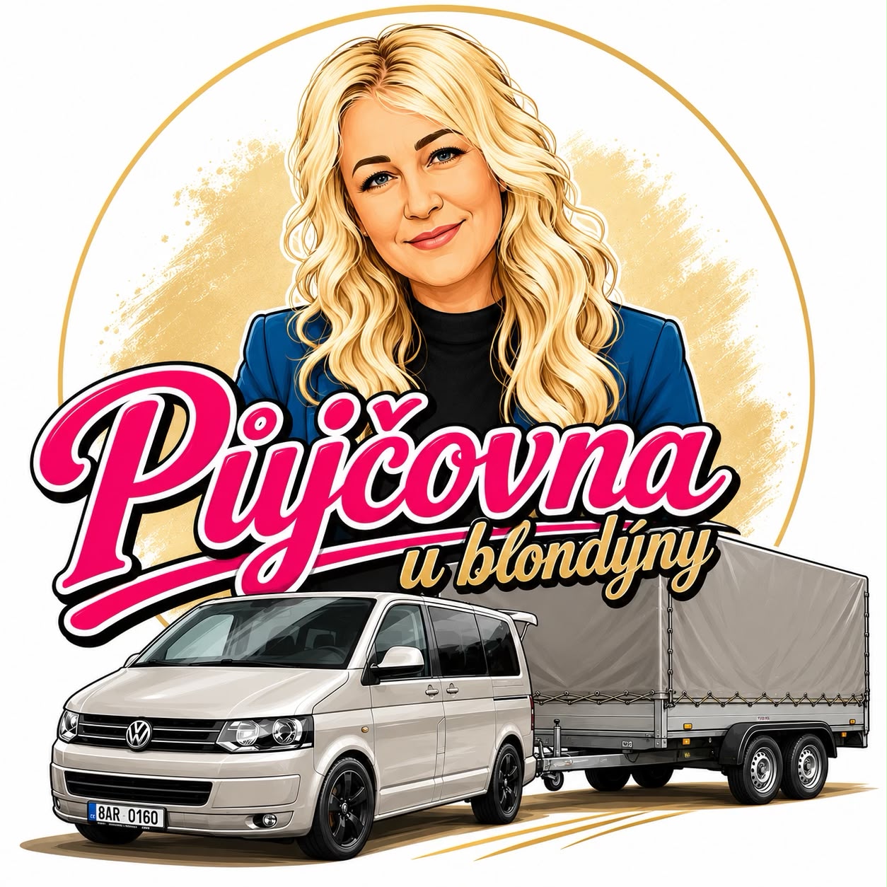 Logo Půjčovna u blondýny